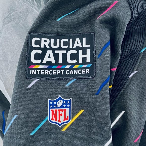 Nwt 2021 Men's 100% Nike Las Vegas Raiders Crucial Catch BCA Hoodie Sweatshirt - Picture 3 of 5